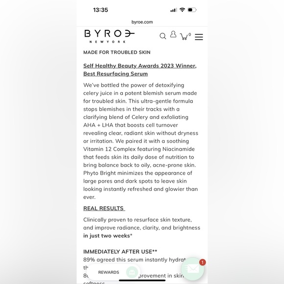 Byroe Celery AHA + LHA Resurfacing Serum - Picture 3 of 3